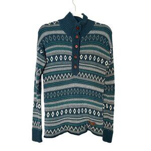 Sherpa Adventure Gear Dhaka Viscose Nylon Merino Wool Alpaca Sweater  Size M